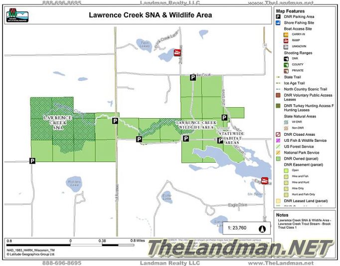 Lawrence Creek SNA Wildlife Area MAP Lawrence Creek SNA Wildlife Area MAP