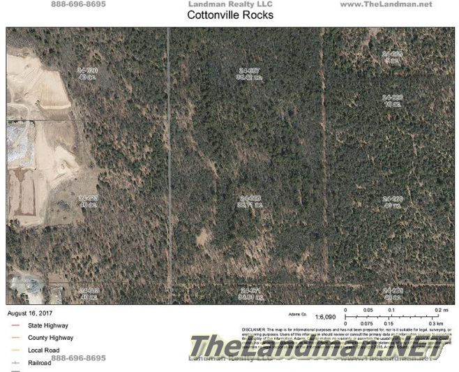 Cottonville Rocks Fall Aerial