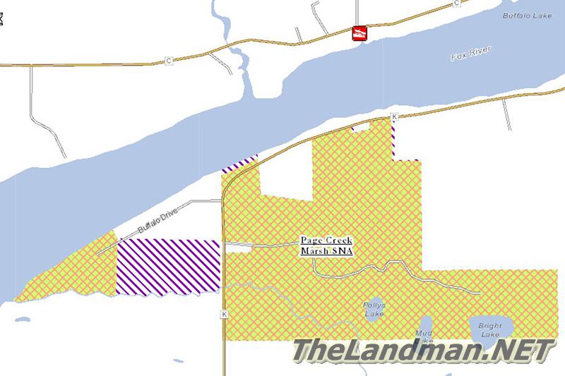 Page Creek Marsh State Natural Area Map