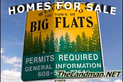 Town of Big Flats WI Houses for Sale Homes Log Cabins Lake Cottages