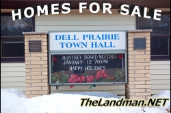 Town of Dell Prairie WI Houses for Sale Homes Log Cabins Lake Cottages