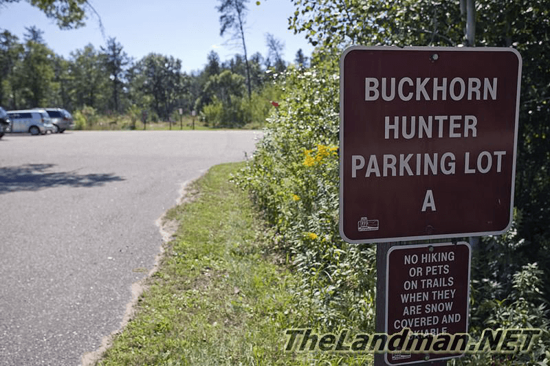 Buckhorn State Park WI Hunters Parking