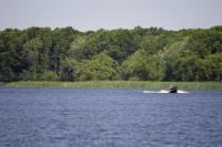 fishing and boating on petenwell flowage, wi