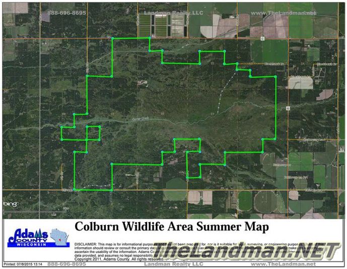 Colburn Wildlife Area Map
