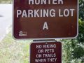 Hunters Parking Lot and Access to Backpack Campsites