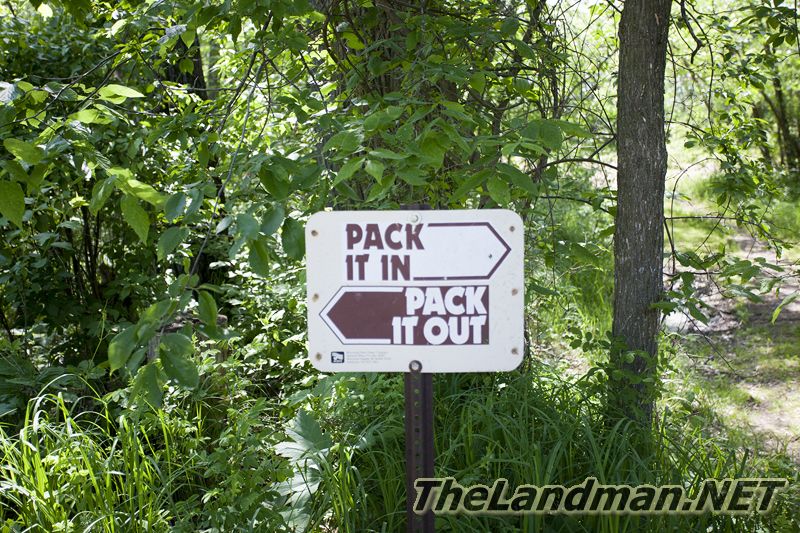 Pack it in Pack it Out Sign