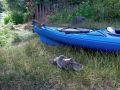 River Kayak blue canoe zJMBPU O