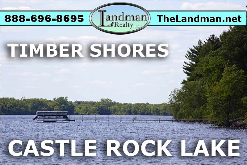 Castle Rock Lake Lot for Sale Timber Shores Adams County WI