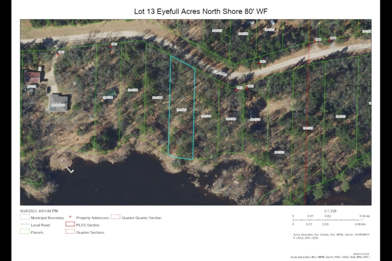 Aerial Map Lot 13 Eyefull Ac NS 80' WF