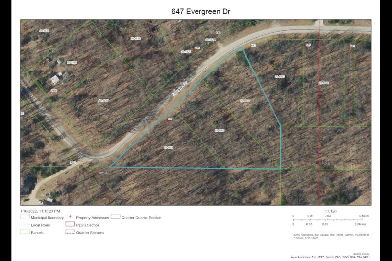 Aerial 647 Evergreen Dr 1