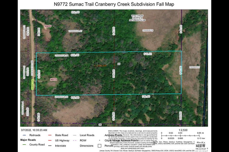 D-800X533-N9772 Sumac Trail Cranberry Creek Subdivision Summer Map