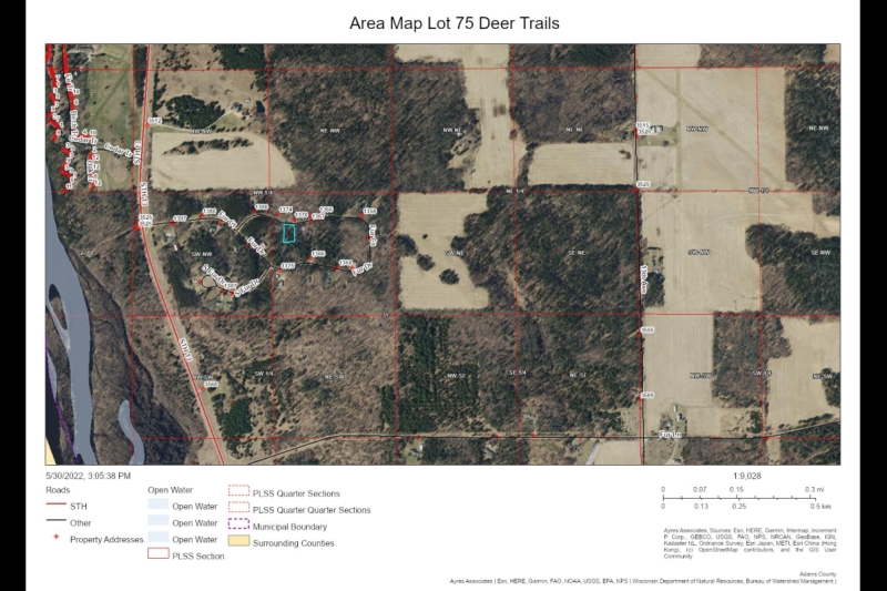 AREA Map Lot 75 Deer Trails