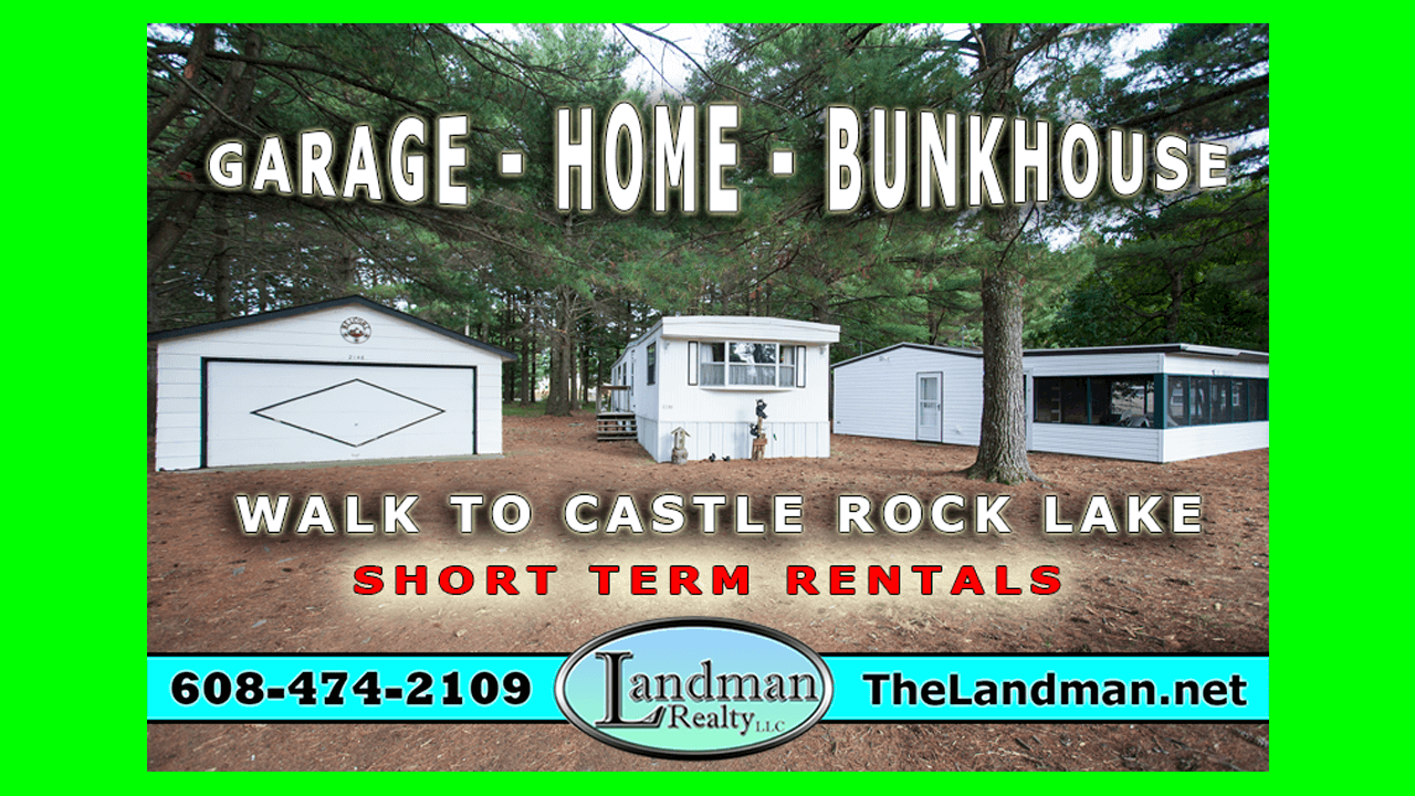 Home Bunkhouse Garage in The Dellwood Subdivision View of Castle Rock Lake