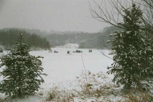 nice winter shot of dutch hollow lake area