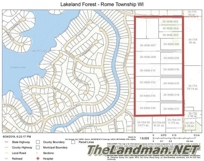 Lakeland Forest Development Rome Township WI
